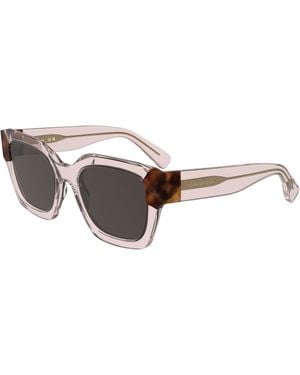 Longchamp Lo771S 613 Sunglasses Acetate Squared Normal - Black