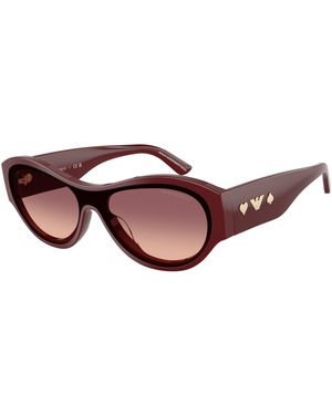 Emporio Armani Ea4265U 63238D Sunglasses Acetate Geometric Normal Shaded - Black