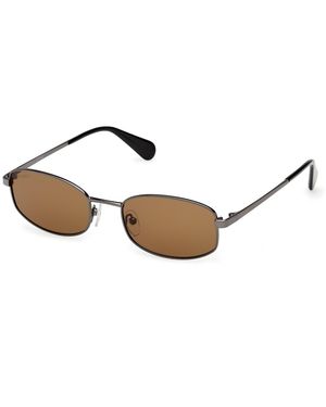 MAX&Co. Mo0135 08J Sunglasses Metal Roviex Round Normal - Black