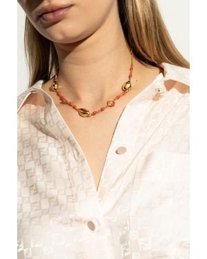 Fendi Short Necklace - Natural