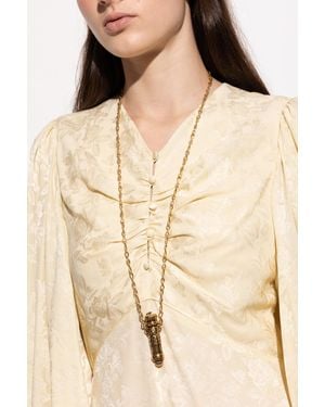 Chloé Brass Necklace - Natural