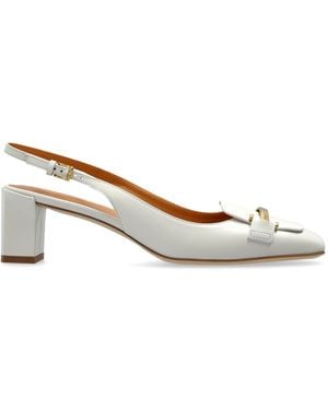 Tod's Leather Heeled Shoes - White