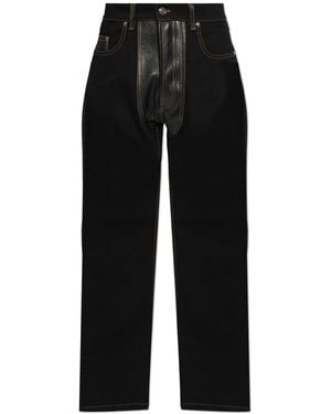 Versace Jeans With Leather Inserts - Black