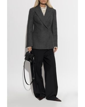 Rohe Wool Blazer With Single Vent - Black