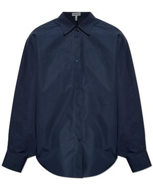 Loewe Shirt With Embroidered Logo - Blue