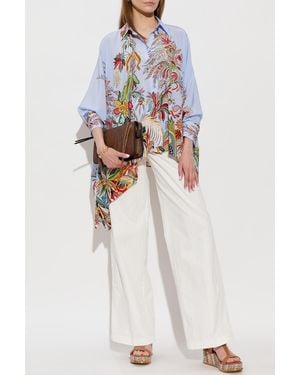 Etro Wide-Leg Jeans - White