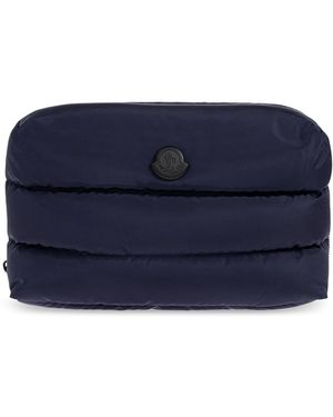 Moncler Cosmetic Bag With Logo - Blue