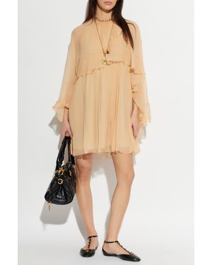 Chloé Silk Dress - Natural