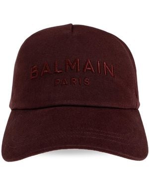 Balmain Baseball Cap - Red