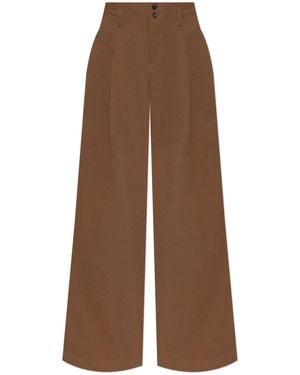 Chloé Wide-Leg Trousers - Brown