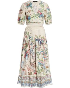 Etro Dress With A Waist Cut-Out - White