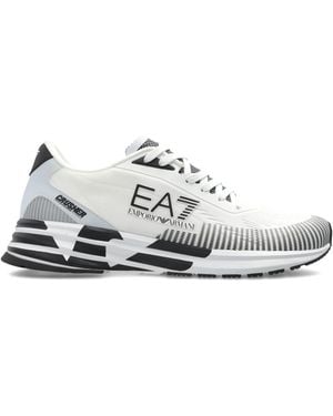 EA7 Sports Shoes With A Logo - White