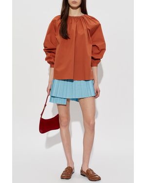 Marni Loose-Fit Cotton Top - Orange