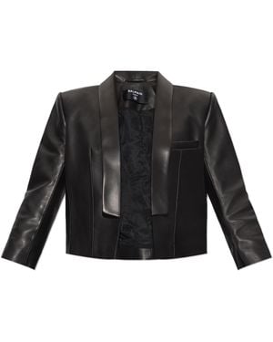 Balmain Leather Jacket - Black