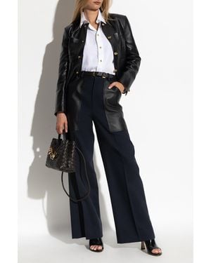 Bottega Veneta Pants With Leather Pockets - Multicolor