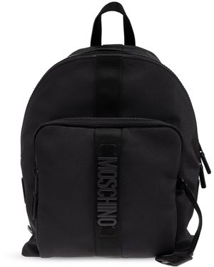 Moschino Backpack With Logo - Black