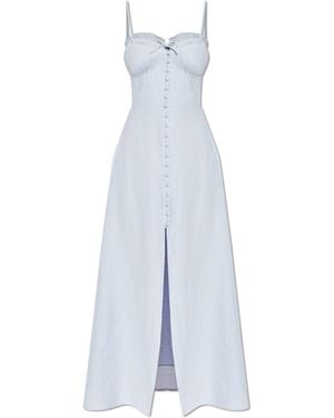 LoveShackFancy Linen Dress "Linella" - White