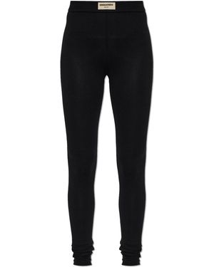 DSquared² Leggings With Logo - Black