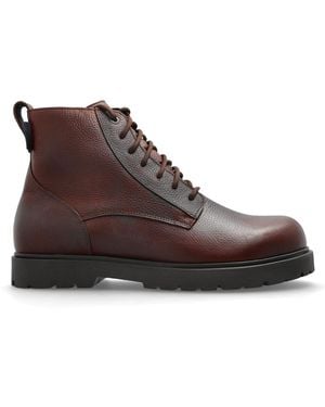 Birkenstock Leather Shoes 'Highwood Lace Mid Waterproof' - Brown