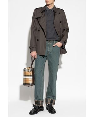 Burberry Kensington' Trench Coat - Gray