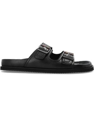 Paul Smith Leather Slides "Malfa" - Black