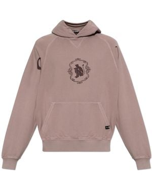 Palm Angels Cotton Sweatshirt With Print - Natural