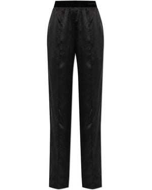 Tom Ford Silk Trousers - Black