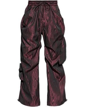 Vivienne Westwood Pants With Ribbed Cuffs - Red