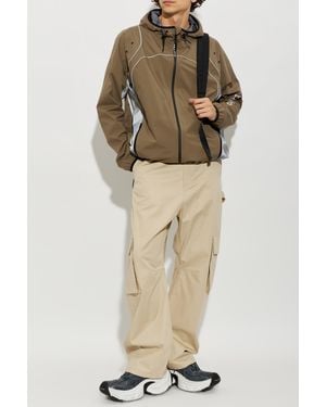 Balenciaga Jacket With Logo - Natural