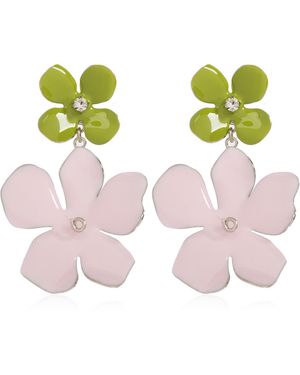 Marni Earrings With Floral Motif - Yellow