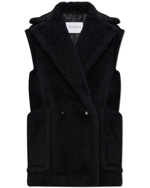 Max Mara Faux Fur Vest "Bormida" - Black