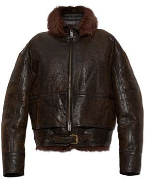 DSquared² Fur Jacket - Black
