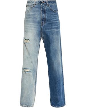 Vetements Vintage-Effect Jeans - Blue