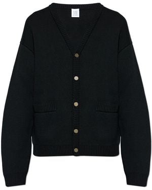 Vetements Wool Cardigan - Black