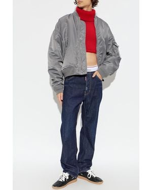 DSquared² Wool Turtleneck Vest - Blue