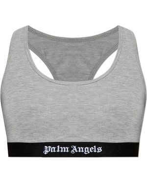 Palm Angels Lingerie Top - Grey