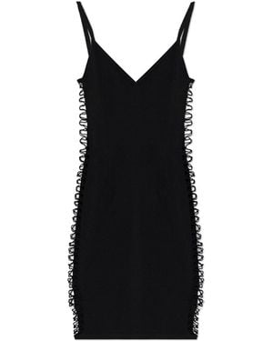 DSquared² Dress With Decorative Side Cut-Outs - Black