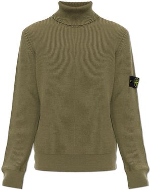Stone Island Insulated Vest With Pockets - Green