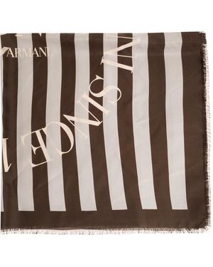 Emporio Armani Silk Scarf - Black