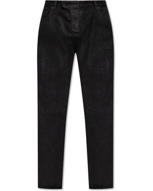 Balmain Jeans With Decorative Finish - Black