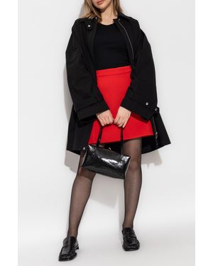 Jil Sander Wool Skirt - Red