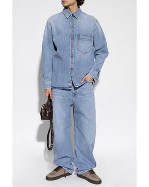 Givenchy Oversized Denim Shirt - Blue