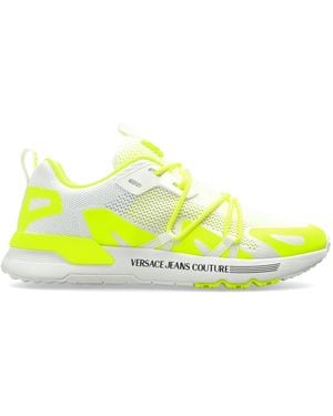 Versace Jeans Couture Sports Shoes With Logo - Yellow