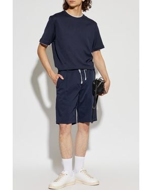 Eleventy Cotton Shorts - Blue
