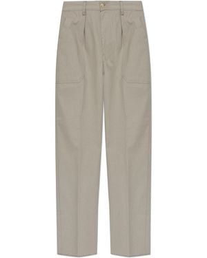 Eleventy Herringbone Pattern Trousers - White