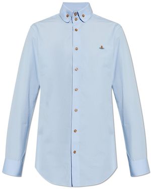 Vivienne Westwood Shirt With Logo - Blue