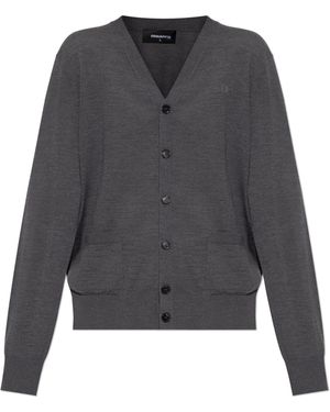 DSquared² Wool Cardigan - Grey