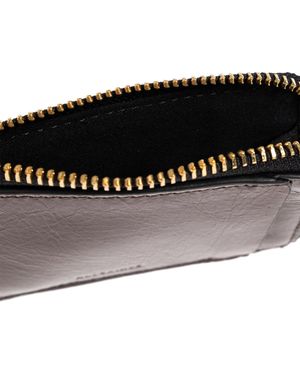 AllSaints Leather Card Holder 'Remy' - Black