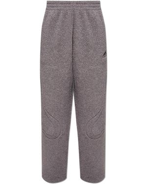 adidas Originals Fleece Trousers With Logo - Grey