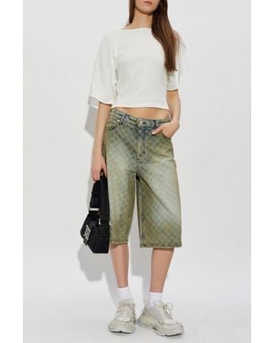 MISBHV Top With Slit Sleeves - White